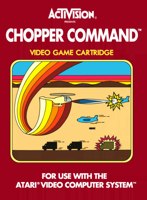Chopper Command box art for Atari 2600